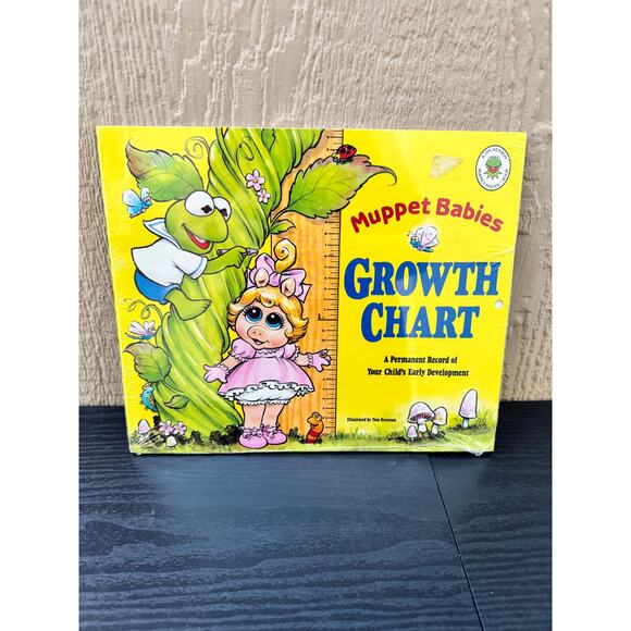 New! Vintage 1989 Muppet Babies Growth Chart – Jim Henson - Picture 1 of 8